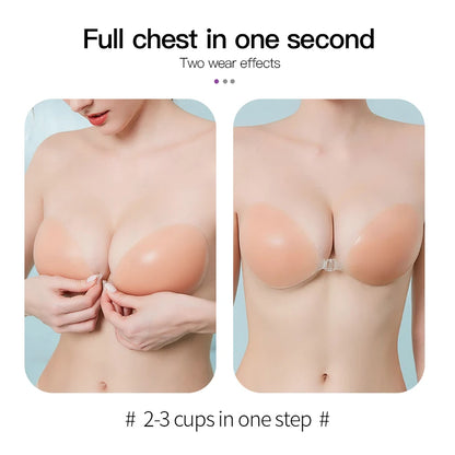NipLift Adhesive Invisible Push up Strapless Bra