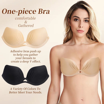 NipLift Strapless Invisible Push-Up Bra