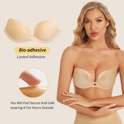 NipLift Strapless Invisible Push-Up Bra