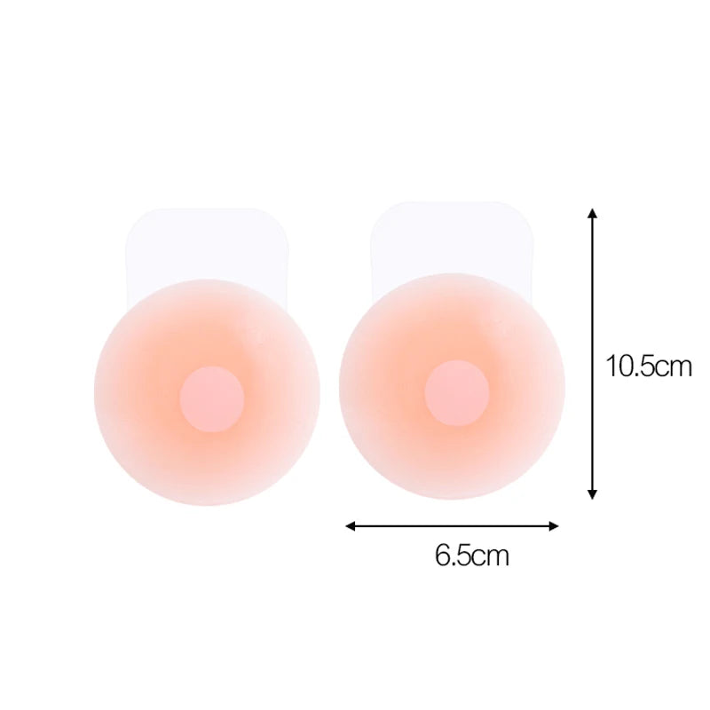 NipLift Lift up Invisible Reusable Self Adhesive Silicone Breast Lift Tape Nipple Cover Chest Paste Push up Party Dress Bras
