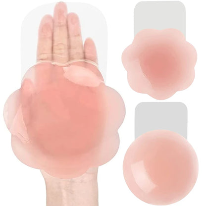 NipLift Lift up Invisible Reusable Self Adhesive Silicone Breast Lift Tape Nipple Cover Chest Paste Push up Party Dress Bras