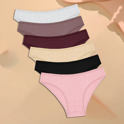 NipLift 6PCS/SET FineToo Cotton Panties