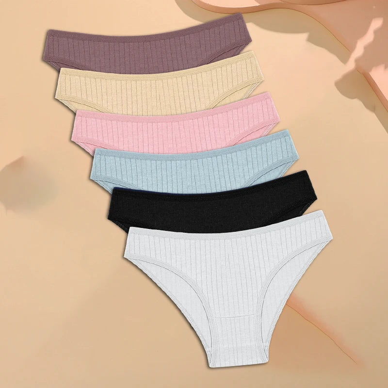 NipLift 6PCS/SET FineToo Cotton Panties