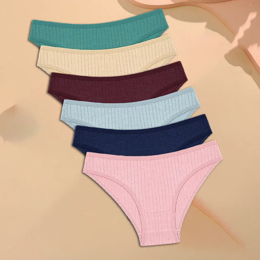 NipLift 6PCS/SET FineToo Cotton Panties