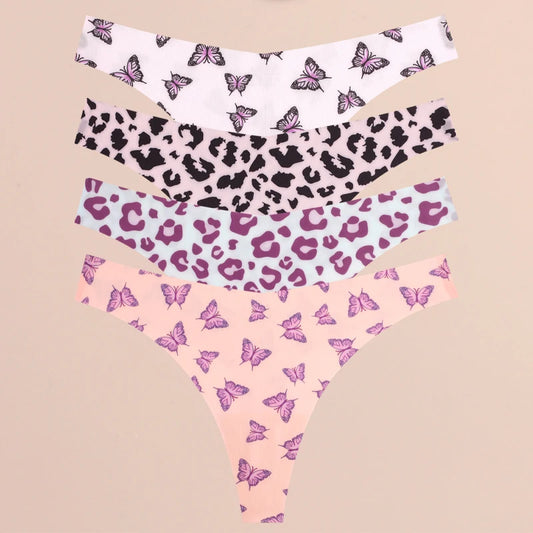 NipLift 4Pcs Ultra Soft Print Underwear